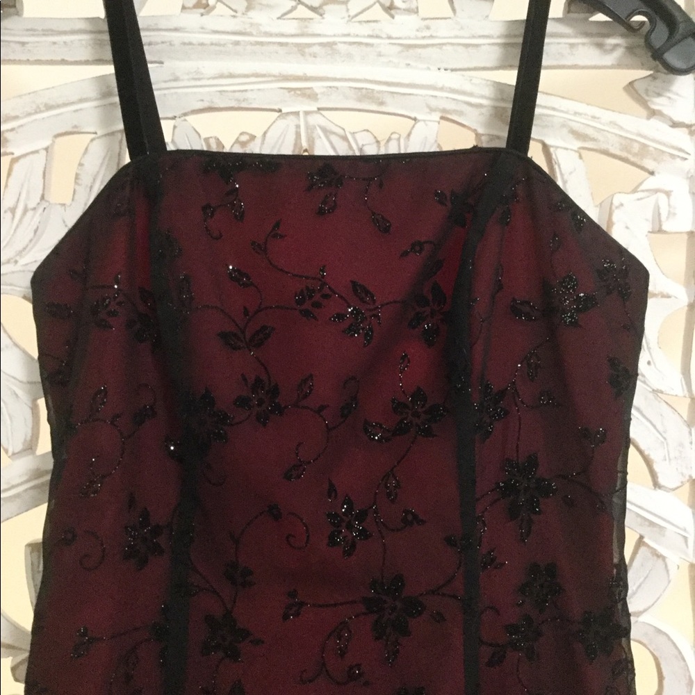 Marrón Lace Up Back Formal Prom Dress